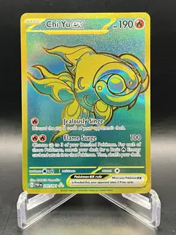 Chi-Yu ex 241/091 Paldean Fates Hyper Rare [Gold] Holo Pokemon Card NM/M - Image 1