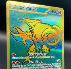 Chi-Yu ex 241/091 Paldean Fates Hyper Rare [Gold] Holo Pokemon Card NM/M - Image 3