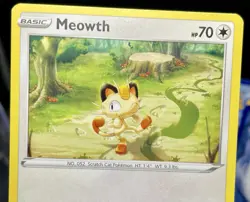 5x Meowth Lot - Multi Era [Unique Art] Binder Collector's Lot of Pokemon Cards - Image 5