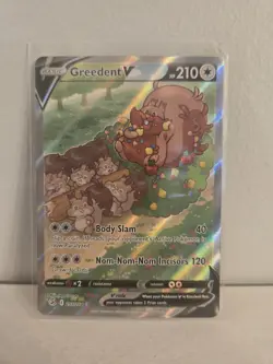 Greedent V 257/264 Fusion Strike - Alt Alternate Full Art Pokemon Card - Image 1