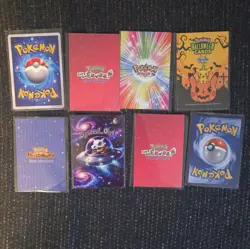 Pokemon Non TCG Flareon V TG01/TG30 & Pikachu #25 Halloween Lot 8 Cards Fan Art - Image 2