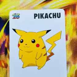 Vintage 1998 KFC Pokemon Pikachu Card (Ungraded) Promo - Image 3