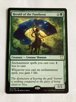 Herald of the Pantheon Commander 2018 MTG NM - Image 1