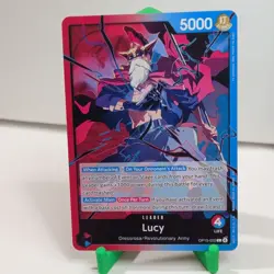 Bandai One Piece Card Game Lucy OP15-002 OP-15 L Leader Alt Art Foil 5000 - Image 1
