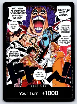 DON!! CARD (MANGA) (ALTERNATE ART) DON!! ONE PIECE ROMANCE DAWN NEAR MINT - Image 1