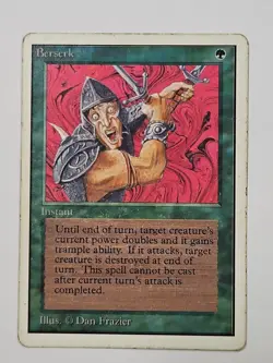 MTG / Magic The Gathering - Berserk - Heavy Played / HP - Unlimited Edition - Image 1