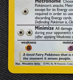 Clefable 5/130 Base Set 2 Holo Rare WotC Pokemon Card LP - Image 3
