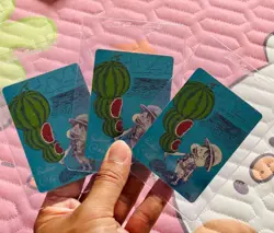 One Piece Card Game Luffy Watermelon Promo 3 Card Set - Image 1