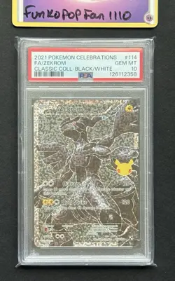 PSA 10 Gem Mint Zekrom 114/114 Celebrations Classic Collection Pokemon Card - Image 1
