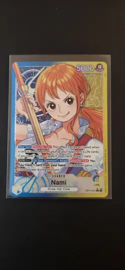 Nami - OP11-041 - Alt Art Leader - A Fist of Divine Speed - One Piece - Image 1