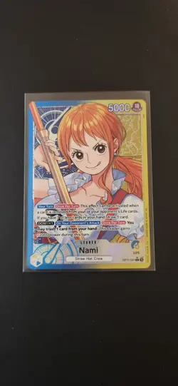 Nami - OP11-041 - Alt Art Leader - A Fist of Divine Speed - One Piece - Image 2