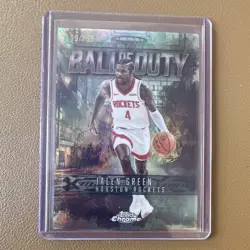 Topps Chrome 2025-26 Jalen Green Houston Rockets Ball of Duty BD-8 /199 - Image 1