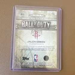 Topps Chrome 2025-26 Jalen Green Houston Rockets Ball of Duty BD-8 /199 - Image 2