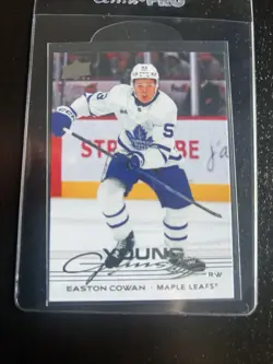 2025-26 Upper Deck Easton Cowan Young Guns Rookie RC #462 Maple Leafs - Image 1