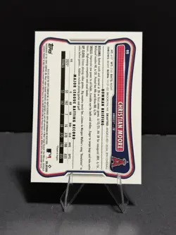 Topps 2025 Bowman Rookie Christian Moore Angels #BP-107 Blue Parallel /150 - Image 2