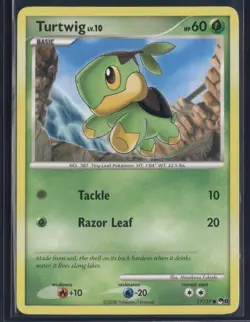 Turtwig 17/17 Common POP Series 8 Pokemon Lightly Played - Image 1