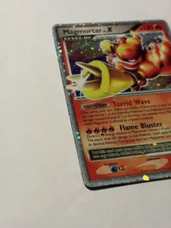 Pokemon Mysterious Treasures Magmortar Lv.X Holo 123/123 - Image 2