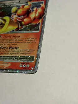 Pokemon Mysterious Treasures Magmortar Lv.X Holo 123/123 - Image 3