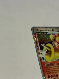 Pokemon Mysterious Treasures Magmortar Lv.X Holo 123/123 - Image 4