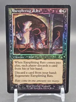 Earsplitting Rats *FOIL Common* Magic The Gathering MtG x1 Judgment NM SP Black - Image 2