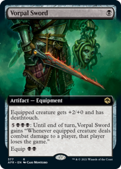 1x Vorpal Sword - Extended Art MTG - Adventures in the Forgotten Realms - Light - Image 1
