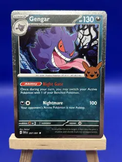 Pokemon TCG Gengar 057/091 Trick or Trade 2024 Cosmos Holo - Image 1