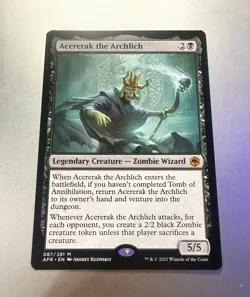 Acererak the Archlich Adventures in the Forgotten Realms Regular Unplayed Mint - Image 1