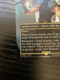Cloud, Ex-SOLDIER Borderless Foil 0202 Commander Final Fantasy Mythic MTG NM - Image 3