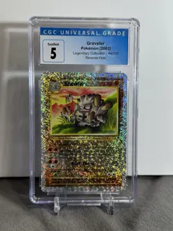 Pokemon TCG Graveler 44/110 Legendary Collection 2002 Reverse Holo CGC 5 - Image 1