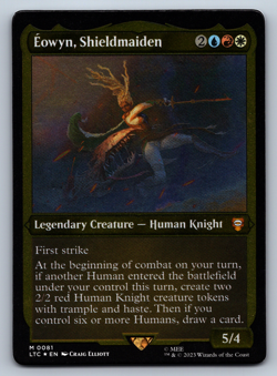 Eowyn, Shieldmaiden FOIL Thick Display - Lord of the Rings Commander - MTG - Image 1