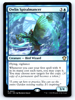 Owlin Spiralmancer - Secrets of Strixhaven Commander - MTG - Image 1