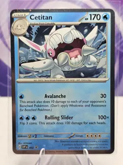 Pokemon Scarlet & Violet Black Star Promo Cetitan SVP 063 Cosmos Holo NM - Image 1