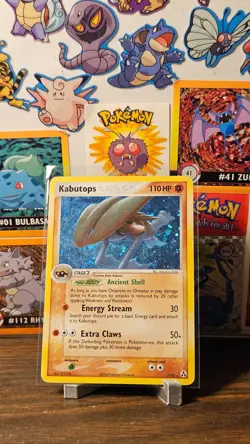 Pokemon Kabutops 7/92 - Legend Maker - Holo Rare - w/swirl - moderately played - Image 1