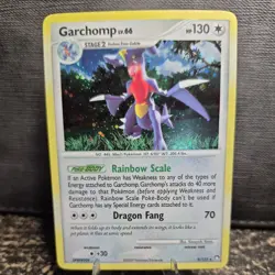 Pokemon TCG Garchomp Diamond & Pearl Mysterious Treasures Holo Rare Card - Image 2