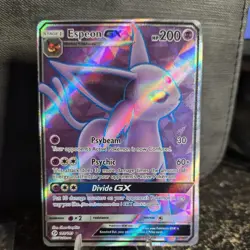Espeon GX (Full Art) 140/149 Holo Ultra Rare SM Base Set Pokemon Near Mint - Image 1