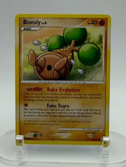 Bonsly 71/130 Diamond & Pearl 2007 Pokemon LP - Image 1