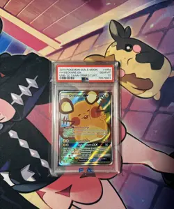 Pokemon Sun and Moon Dedenne GX 195a/214 Ultra Rare Holo Foil Full Art PSA 10 - Image 1