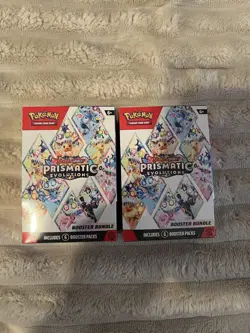 Pokemon Prismatic Evolutions Booster Bundle Lot (2 Pack) SEALED Factory New - Image 1