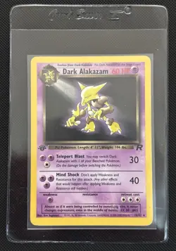 Dark Alakazam 18/82 Team Rocket 1st Edition Rare Wizards of the Coast - Image 1