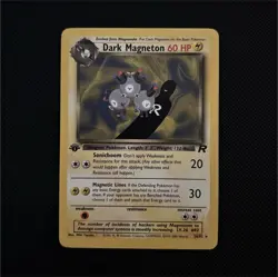 Pokemon TCG Dark Magneton 28/82 Team Rocket 1st Edition Rare - Image 1