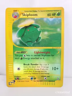 Pokemon Skiploom 60/147 Aquapolis Reverse Holo Rare 2002 Stage 1 60HP TCG Card - Image 1