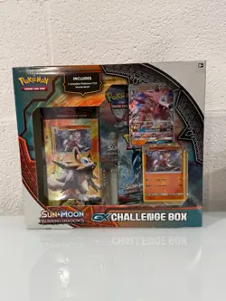 Pokemon TCG Sun & Moon Burning Shadows LYCANROC GX Challenge Box Sealed NEW! - Image 1