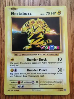 Pokemon TCG Electabuzz Promo Toys R Us 41/108 Holo NM - Image 1
