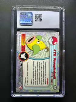 topps Pokemon TV Animation Edition Series 1 Rainbow Foil #70 Weepinbell CGC 10 - Image 2