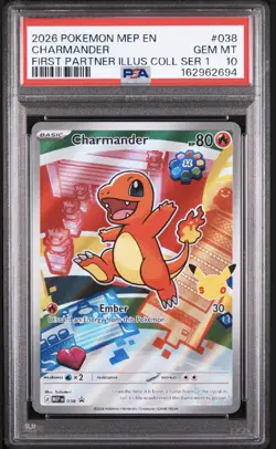PSA 10 SEQUENTIAL Pokemon First Partner Kanto Set 037 038 039 Charmander - Image 5