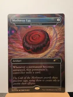 Mothman Egg Mesmeric Orb 2457 Foil MTG Secret Lair Fallout - Image 1