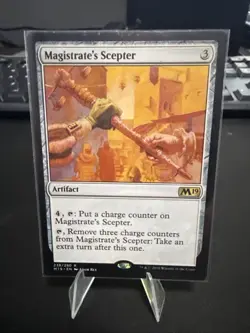 Magic: The Gathering Magistrate's Scepter Core Set 2019 Rare Artifact 238/280 - Image 1