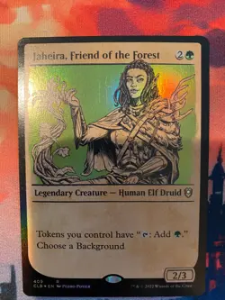 MTG Battle for Baldurs Gate Jaheira Friend of the Forest Showcase Foil - Image 1