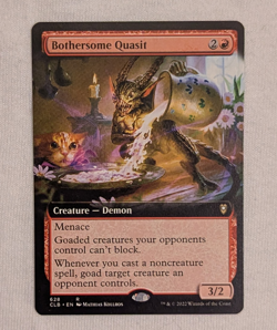 Bothersome Quasit (Extended Art) Commander Legends: Battle for Baldur's Gate NM - Image 1