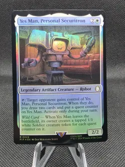 MTG - [FOIL] Yes Man, Personal Securitron - Fallout - Image 1
